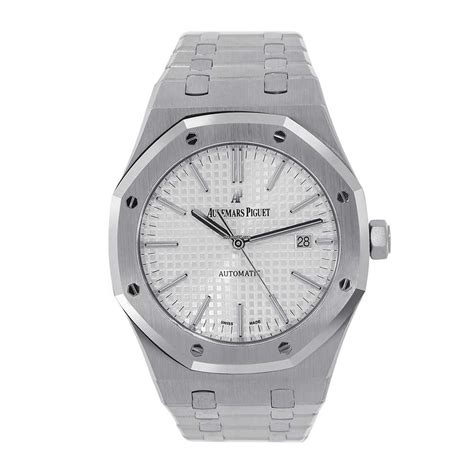 ap royal oak white face|audemars piguet royal oak 41.